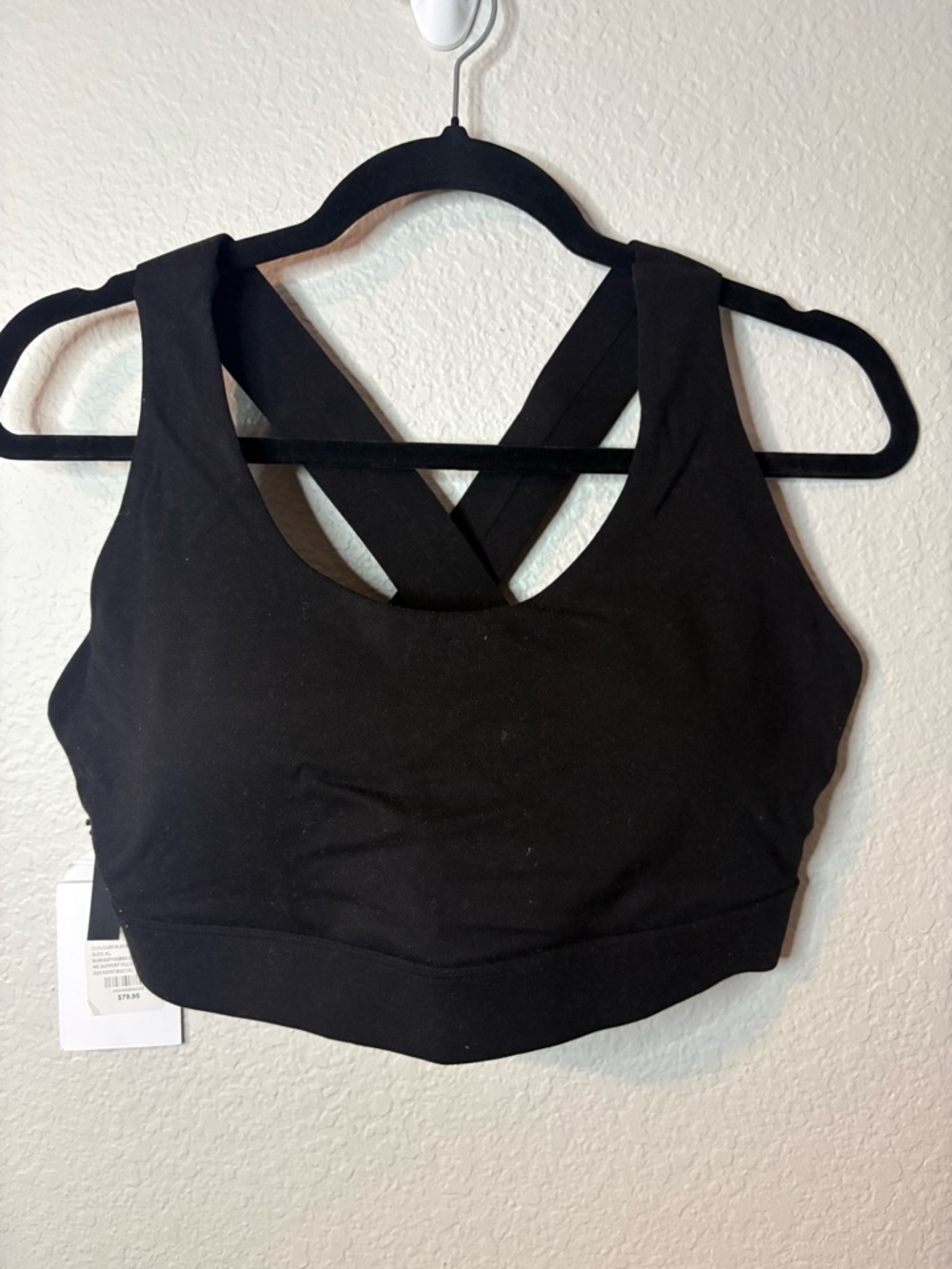 Baseline by Ashley Bines Cross-Back Sports Bra - Black